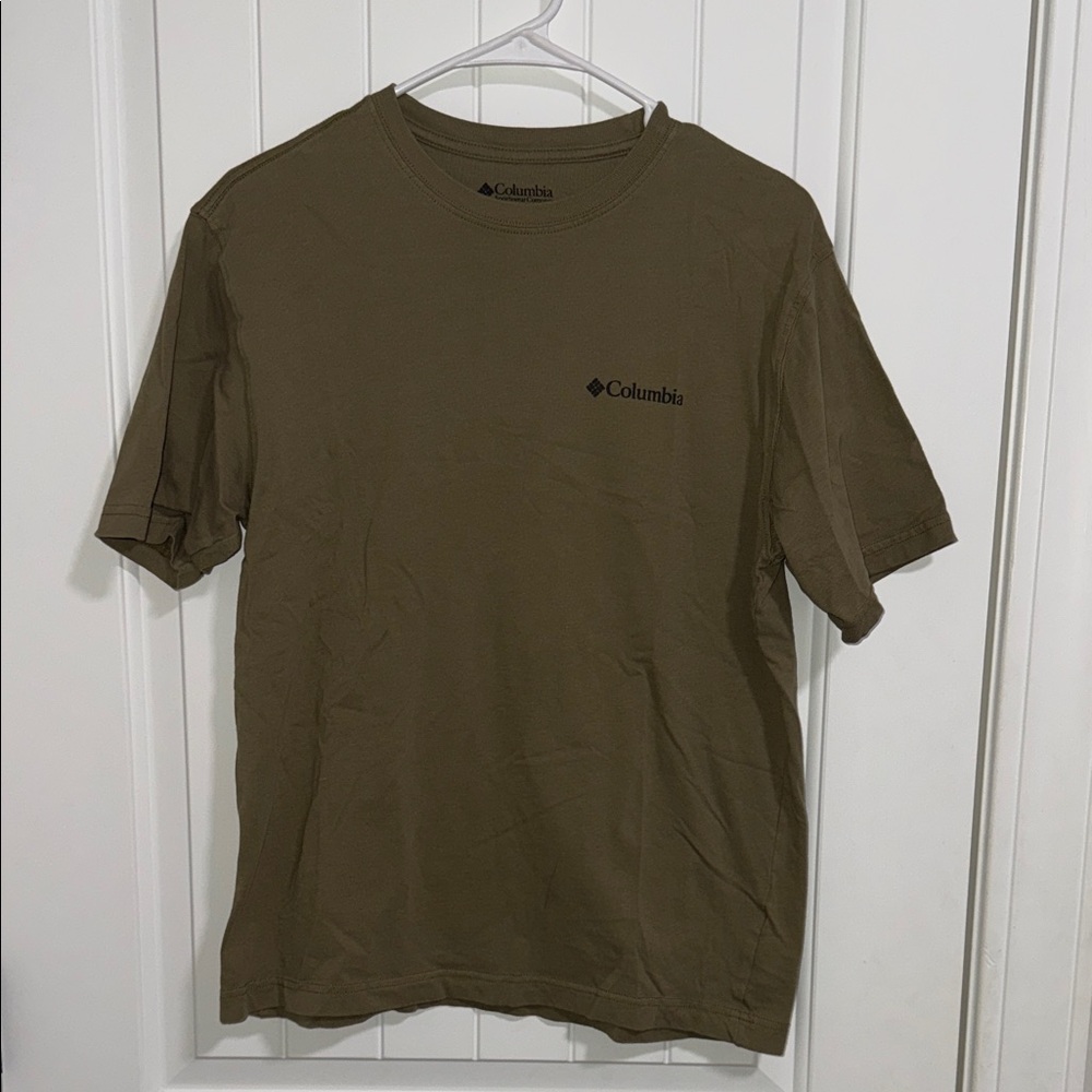 Columbia Olive Green Short Sleeve Logo Tee